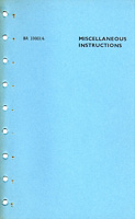 Miscellaneous Instructions revised Nov-57 cover