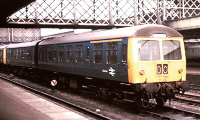 Blue Class 105 at Sheffield