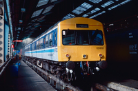 Class 101 DMU at Cambridge depot