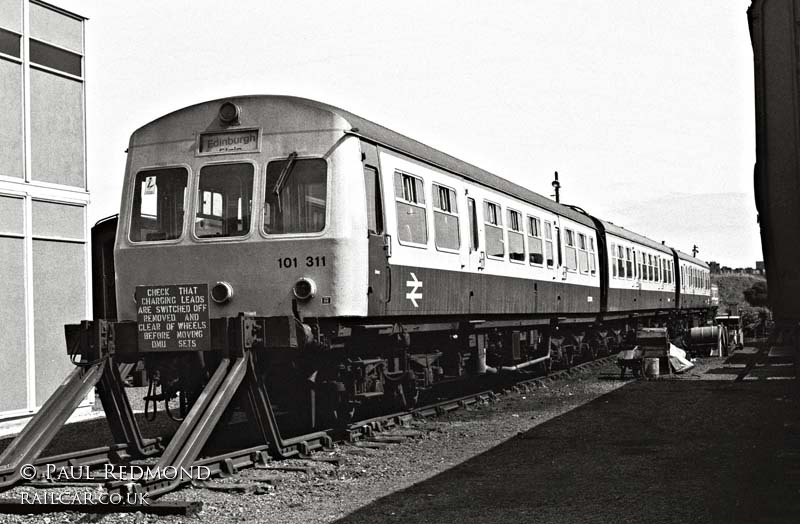 Class 101 DMU at Haymarket depot