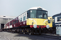 Class 104 DMU at Eastfield depot