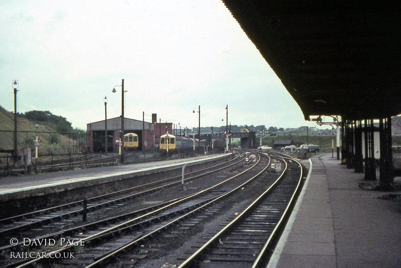 Class 104 DMU at Buxton depot