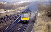 Class 107 DMU at Greenhill Lower Junction