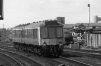 Class 107 DMU at Haymarket