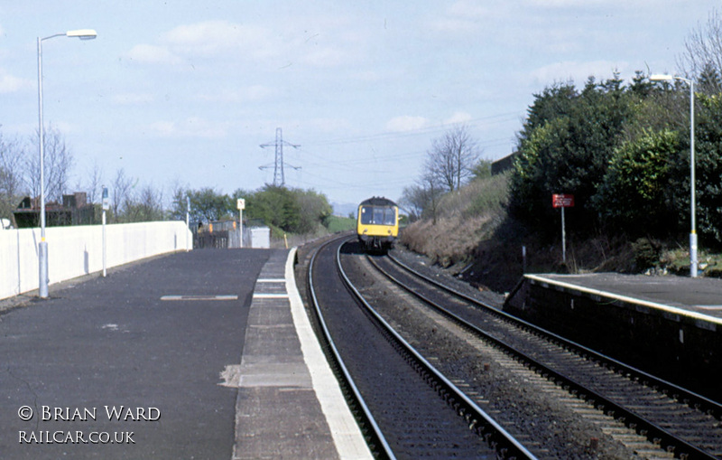 Class 107 DMU at Kirknewton