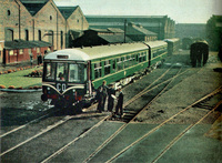 New Class 108 DMU in yard at Derby Works