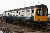 Class 110 DMU at Neville Hill depot