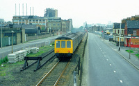 Class 116 DMU at North Woolwich