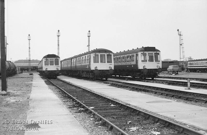 Class 119 DMU at Reading depot