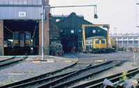 Class 120 DMU at Haymarket depot
