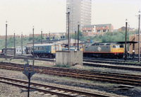 Class 122 DMU at Leicester depot