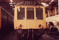 Class 127 DMU at Newton Heath depot