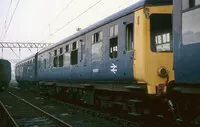 Class 100 DMU at Crewe Carriage Sidings