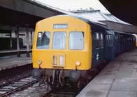 Class 101 DMU at Newcastle Central station