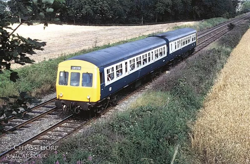 Class 101 DMU at between Hale and Ashley