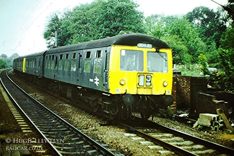 Class 105 DMU at Enfield Chase