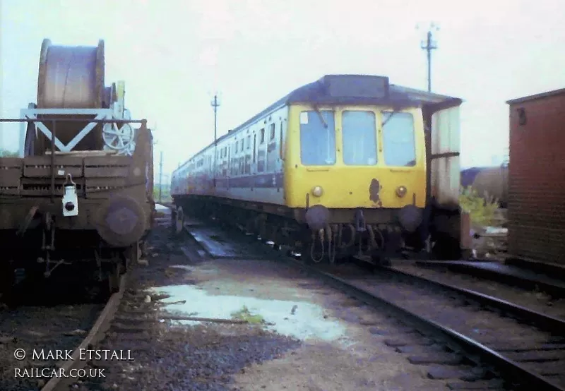 Class 108 DMU at Wigan Springs Branch depot