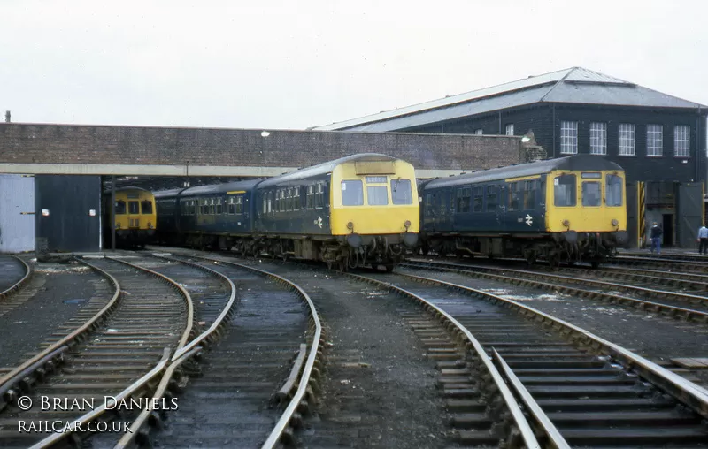 Class 111 DMU at Hammerton Street depot