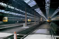 Class 116 DMU at Cardiff Canton depot