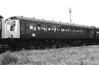 Class 116 DMU at Stratford depot