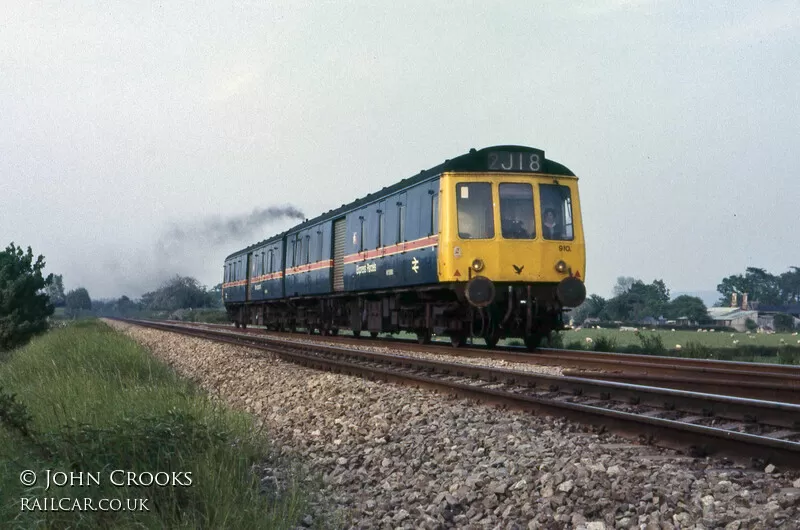 Class 127 DMU at south of Hereford