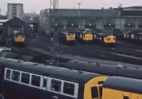Eastfield depot on 18th April 1987