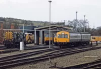 Class 101 DMU at Exeter stabling point