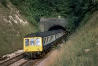 Class 115 DMU at Whitehouse Farm Tunnel