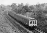 Class 116 DMU at south of Gravelly Hill