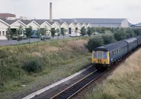 Class 116 DMU at east of Hairmyres