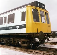 Front end of Class 117 DMU power car after refurbishment