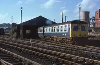 Class 120 DMU at Cockshute depot