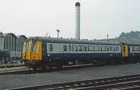 Class 121 DMU at Plymouth Laira depot