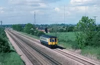Class 121 DMU at between Stoke Works Junction and Bromsgrove