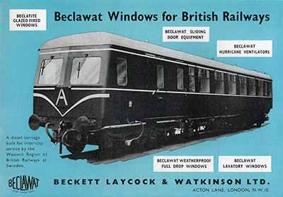 Advert with Inter-City DMU