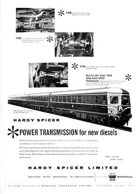 Advert with Inter-City DMU