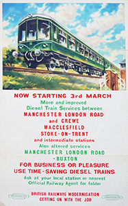 Enhanced Manchester diesel services poster