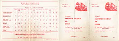 September 1963 Manchester-Buxton timetable outside