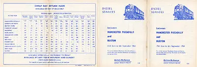 June 1964 Manchester-Buxton timetable outside