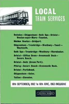 Bristol area timetable September 1962