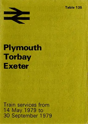 Plymouth - Torbay - Exeter May 1979 timetable front