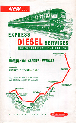 June 1957 timetable front