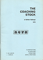 1974 RCTS Coaching Stock cover