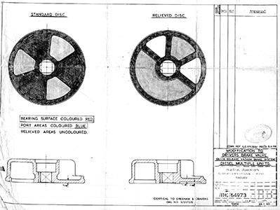 Brake handle modification drawing