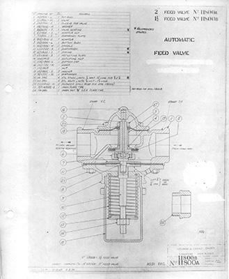 Automatic Feed Valve drawing