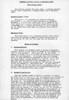 Sub-Assemblies Deadman's Control description