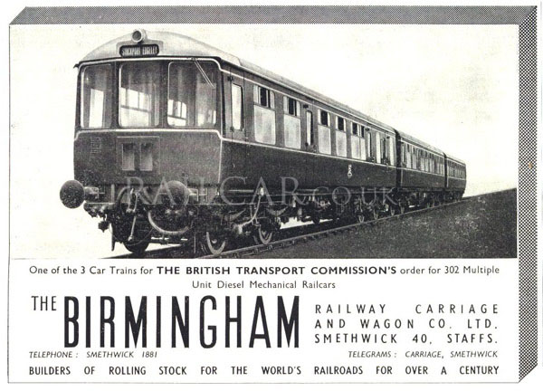 BRCW Class 104 advert