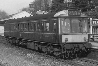 Green Class 121 with half yellow panel