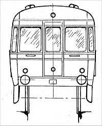 drawing of a vehicle end
