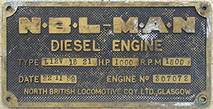 Blue Pullman engine plate